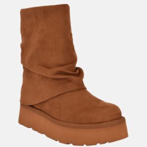 deinna fold over suede booties