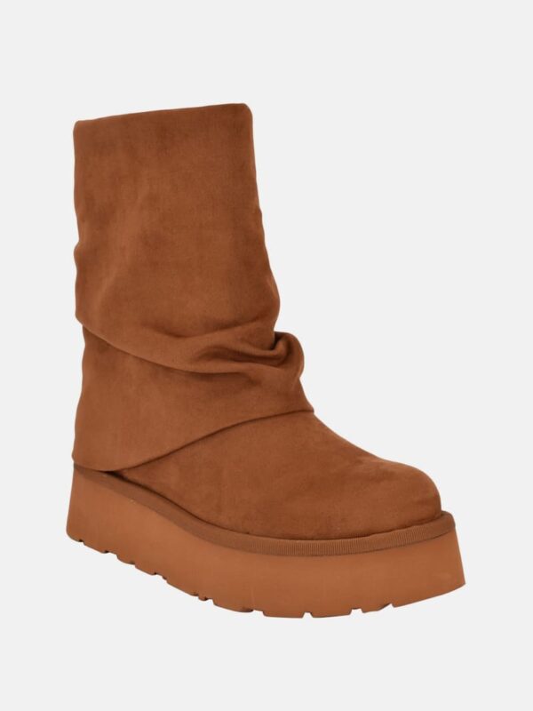 deinna fold over suede booties
