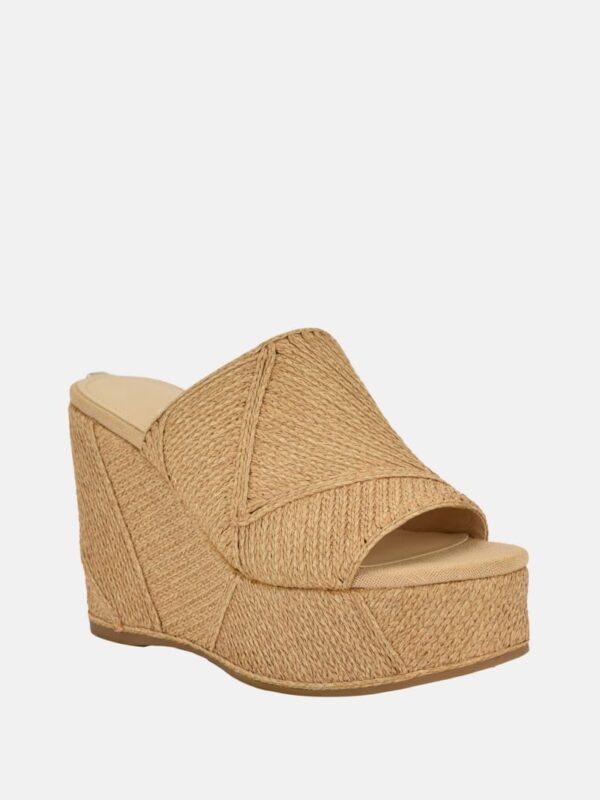 evenz raffia platform wedges