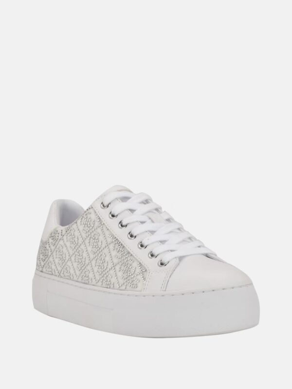 gelsen rhinestone logo low top sneakers