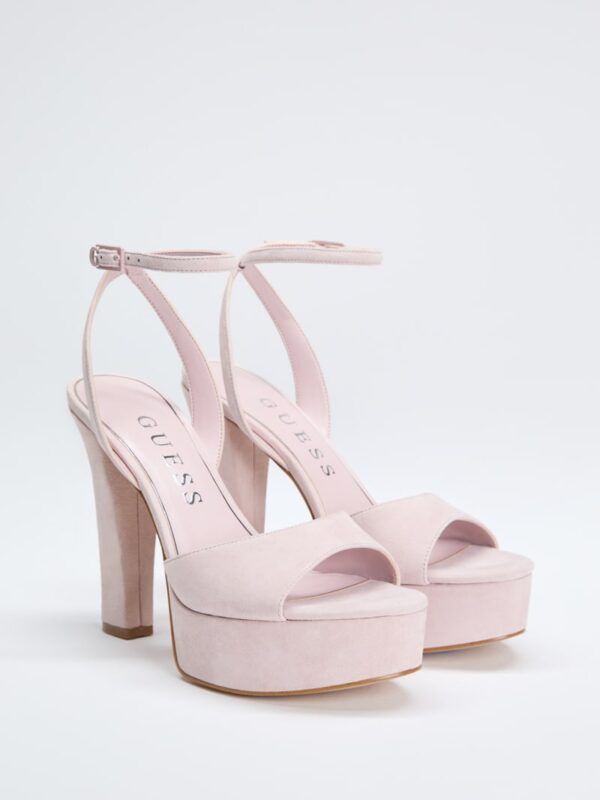 hitten suede platform dress sandals
