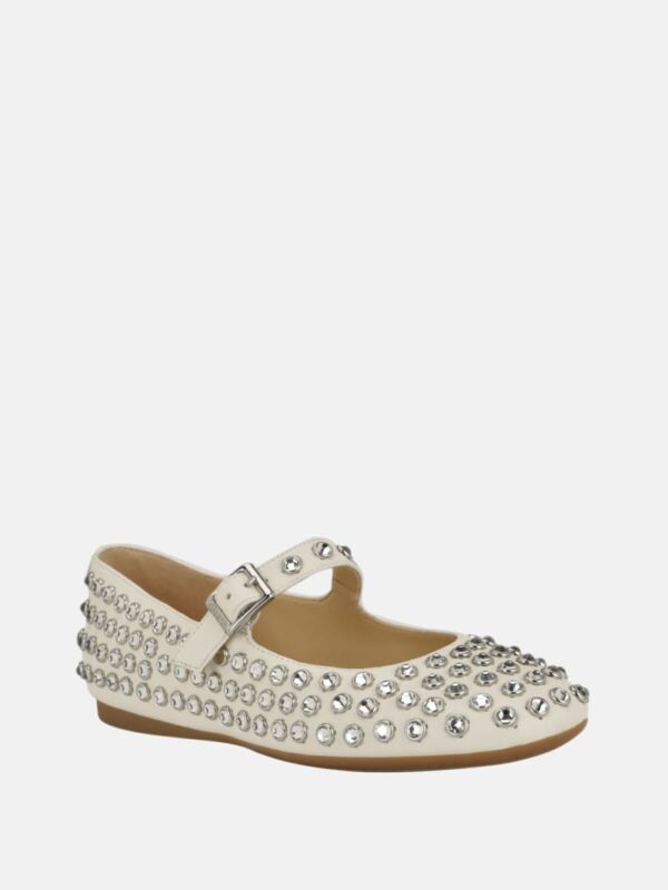 kalidal rhinestone ballet flats
