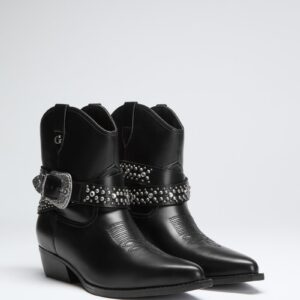 lansly studded buckle booties