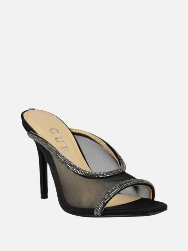 mansa rhinestone mesh heels