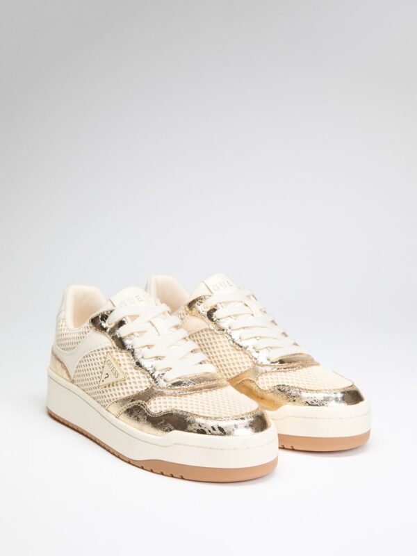 miram low top metallic sneakers