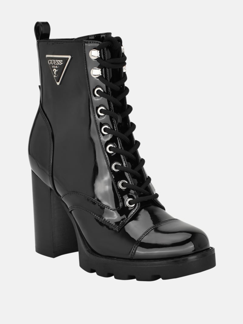 neadyn lace up heeled moto booties neadyn lace up heeled moto booties