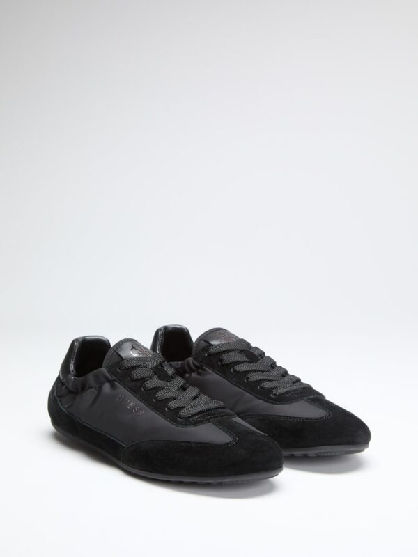 faux leather sneakers
