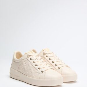 ronii debossed peony low top sneakers