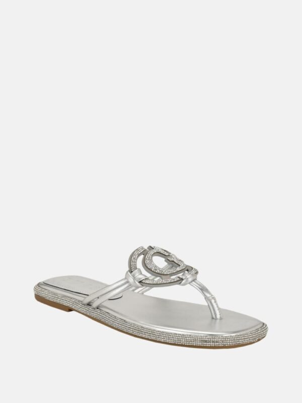 saima rhinestone signature sandals