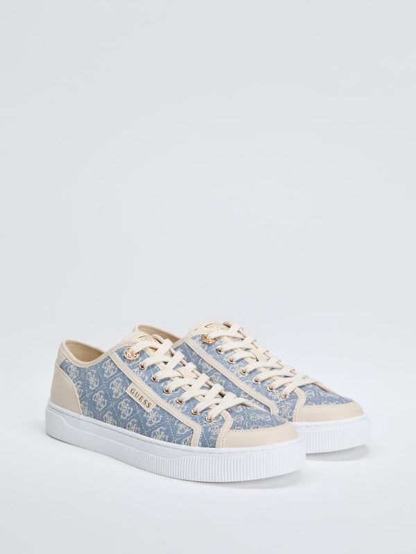 sandie faux leather sneakers