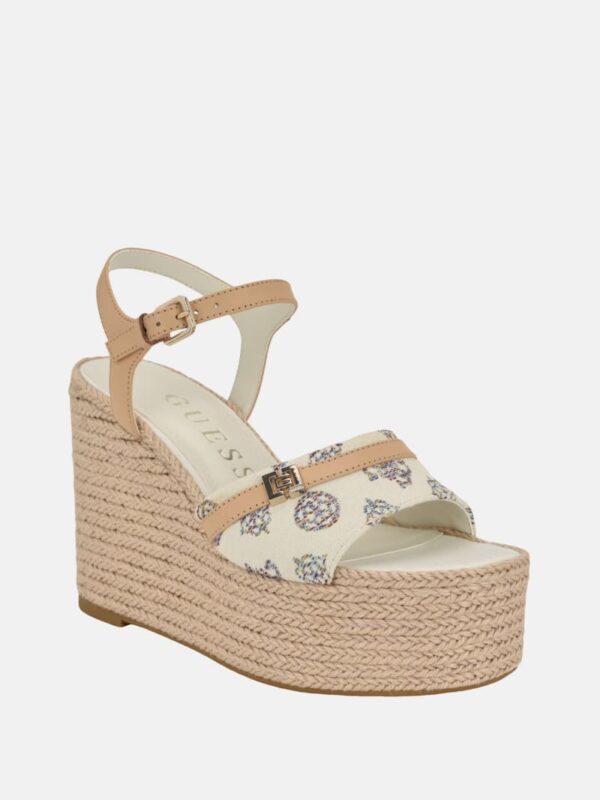 taani peony wedge heels