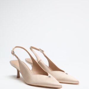 yannick satin kitten heels