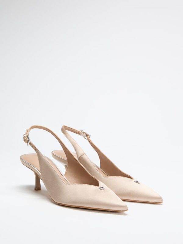 yannick satin kitten heels