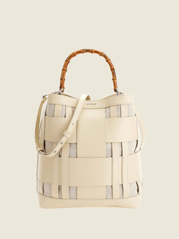 aida woven leather hobo bag