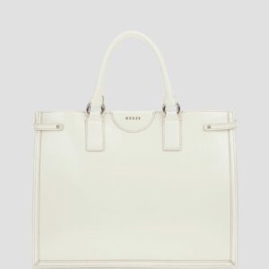 isa sleek leather medium tote