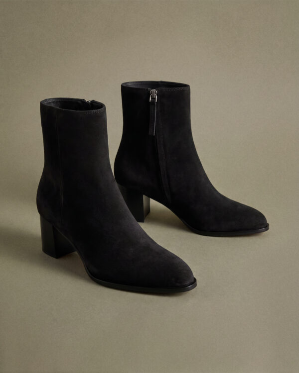 italian leather heeled ankle boot