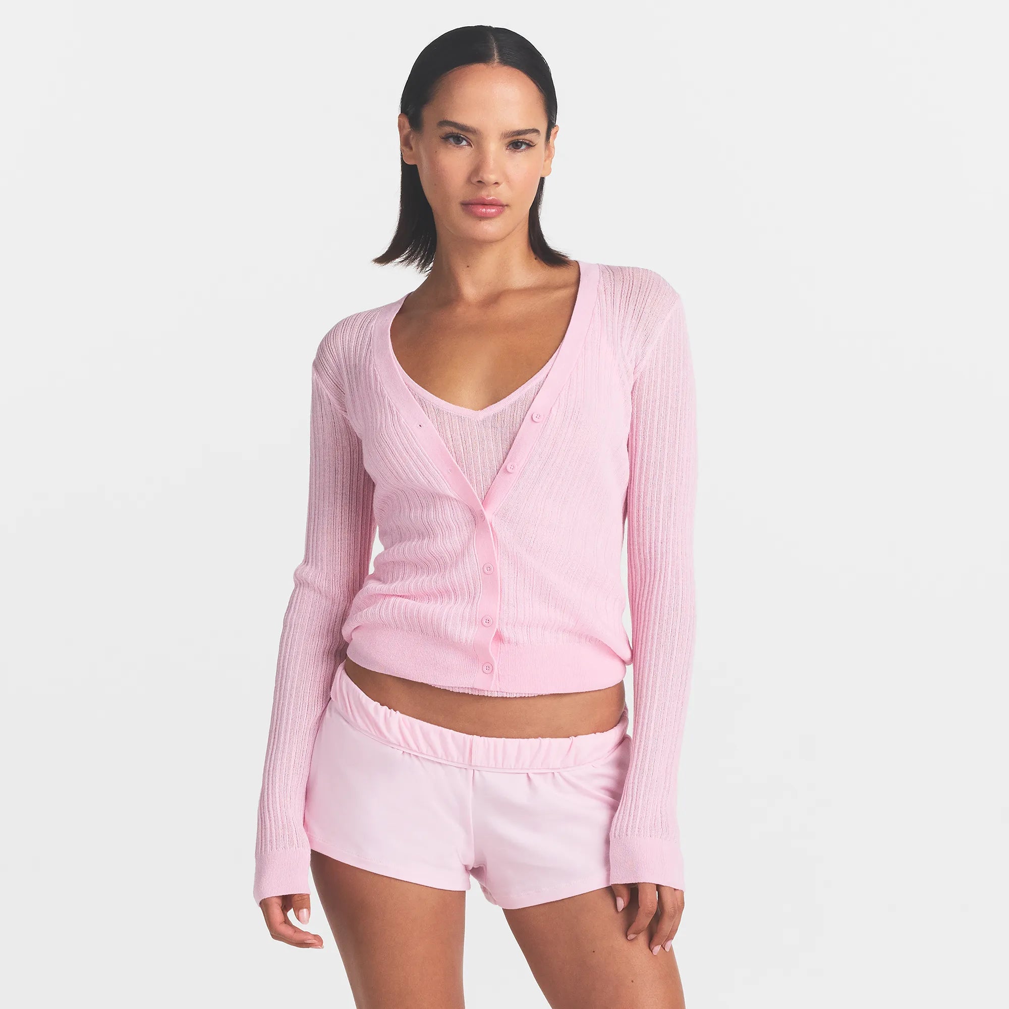 sheer knit cardigan sheer knit cardigan