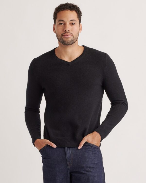 mongolian spring cashmere v neck sweater