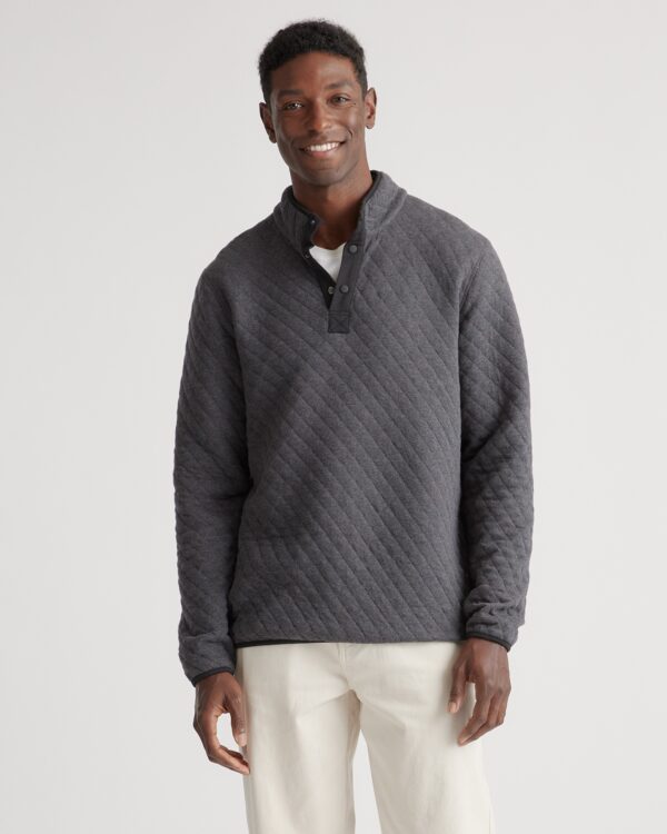 reversible quilted pullover