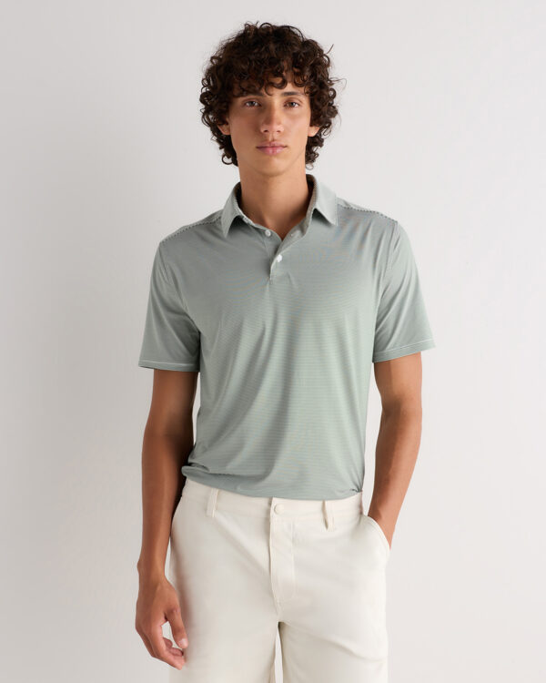 performance jersey short sleeve golf polo