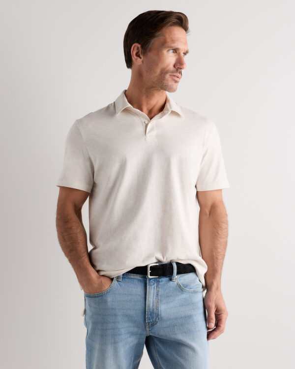 100% pima cotton luxe touch polo