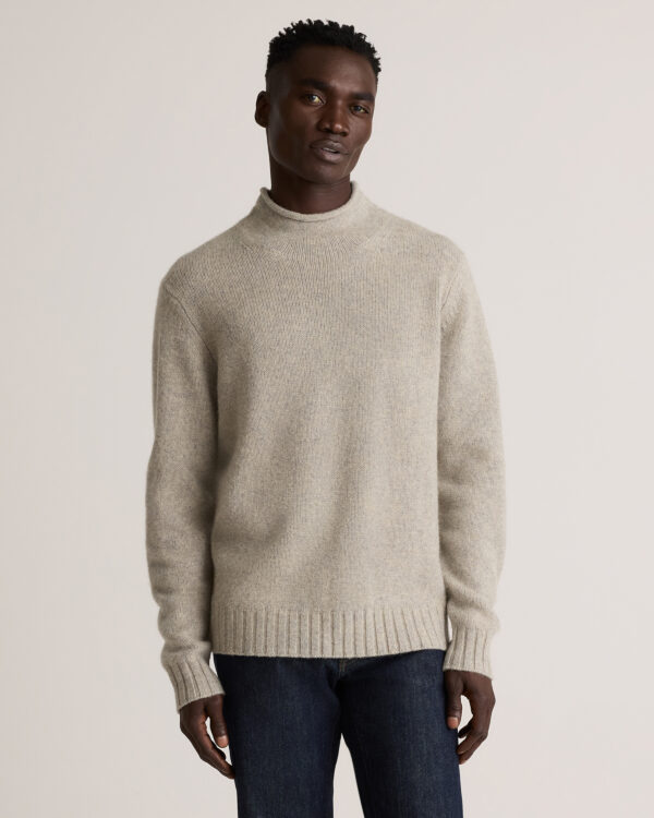 100% yak wool roll neck sweater