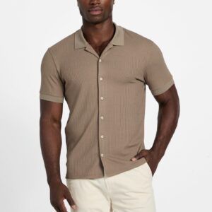pointelle knit shirt