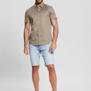 luxe stretch short sleeve shirt