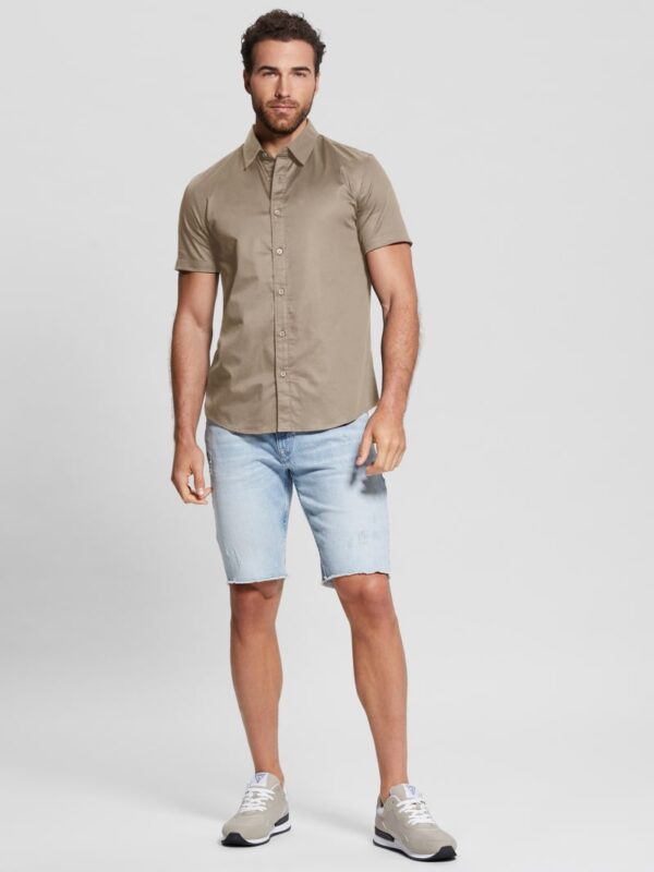 luxe stretch short sleeve shirt