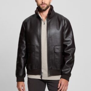 ryder bonded faux leather jacket