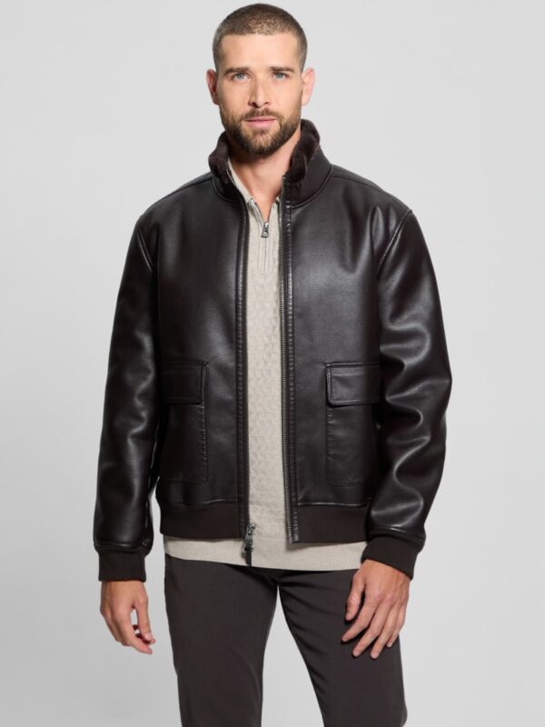 ryder bonded faux leather jacket