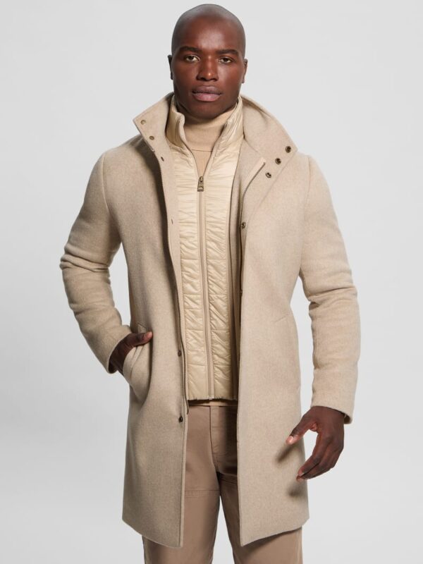 eco wool blend urban coat