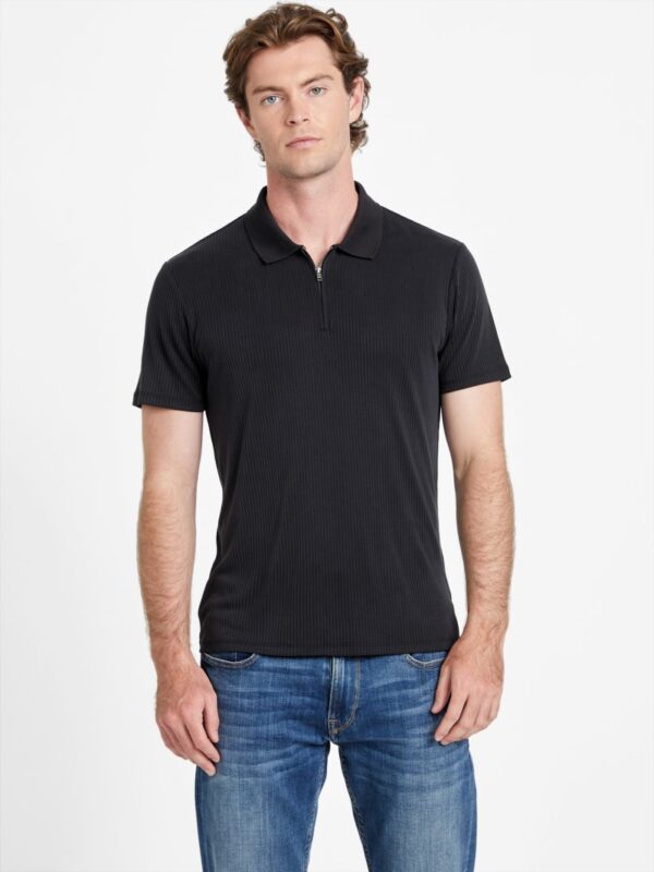 union rib knit polo