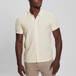 gavin textured knit shirt