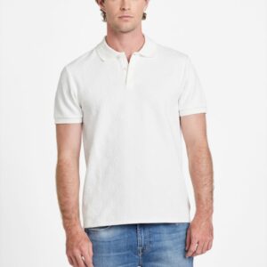 peony jacquard polo