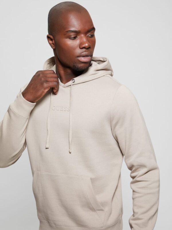 eco roy embossed guess hoodie