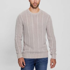 eli treated stitched sweater
