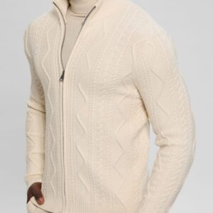 eco luis cable knit cardigan