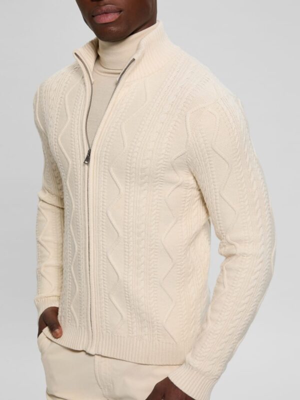 eco luis cable knit cardigan