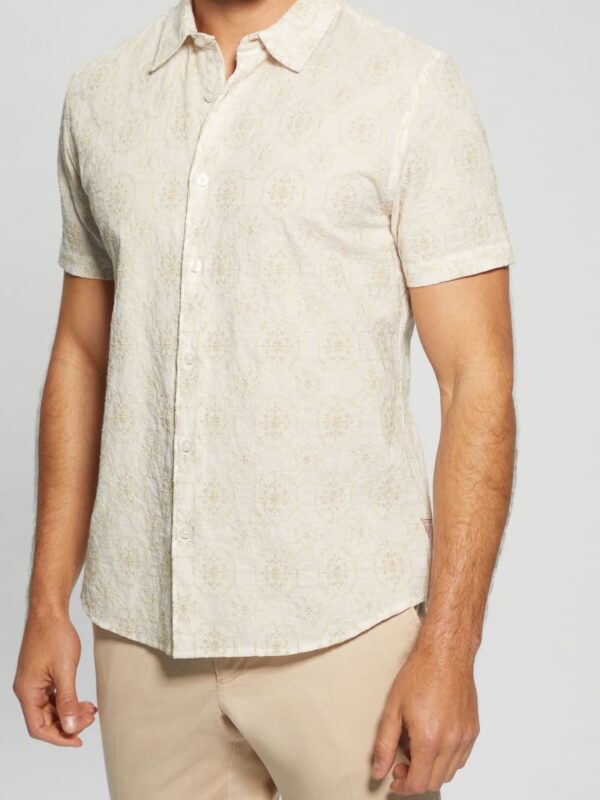 mosaic embroidered shirt
