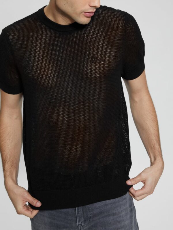 eco mesh lenny crewneck tee