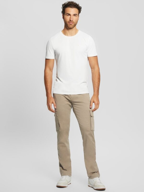 sateen coated cargo pants
