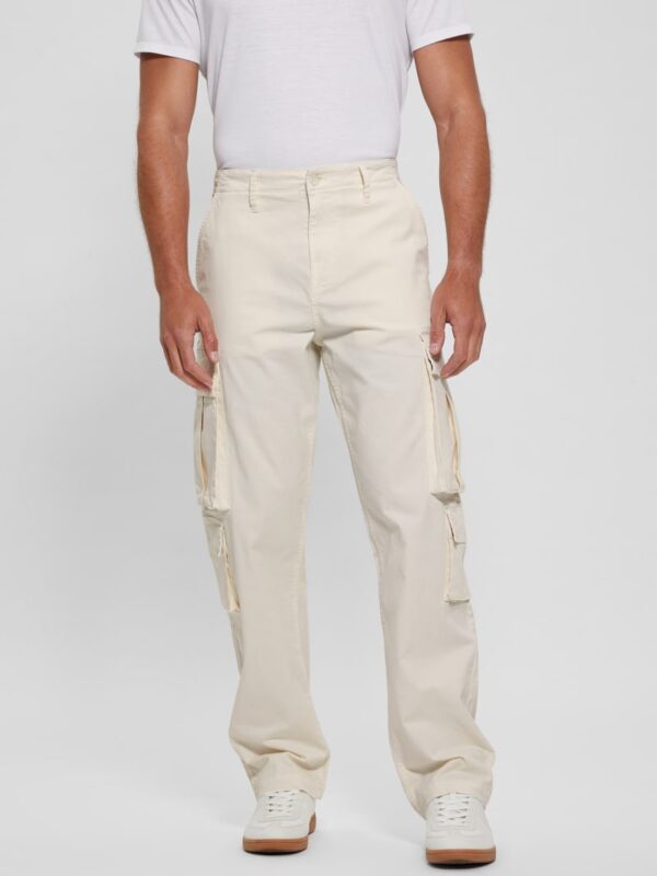 twill cargo relaxed pants