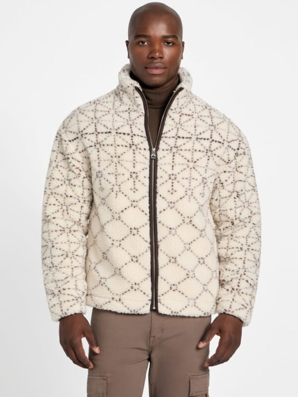 eco soldier sherpa jacquard jacket