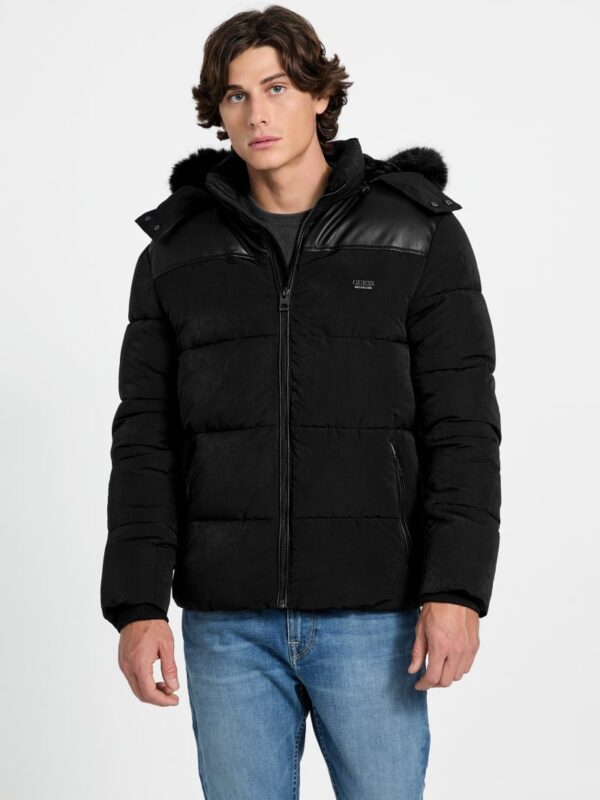 hooded puffer jacket