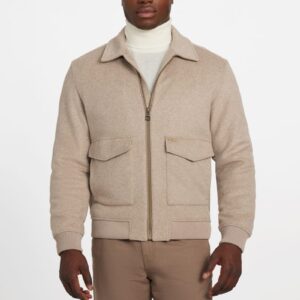 eco padded wool blend jacket