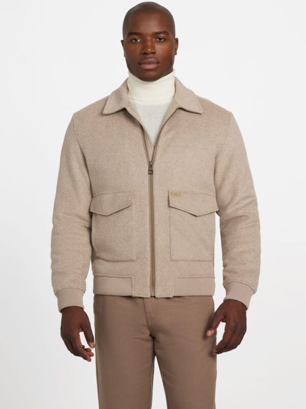 eco padded wool blend jacket