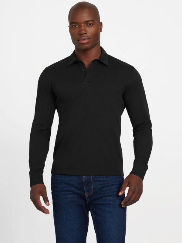 barry knit long sleeve polo