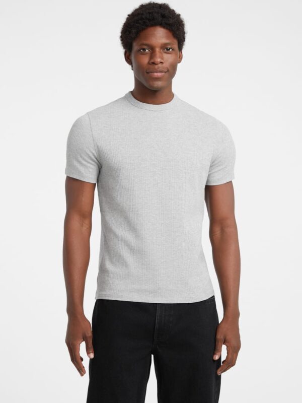 slim variegated rib tee