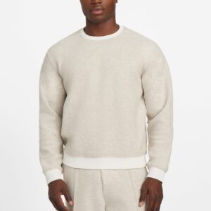 crewneck scuba wool blend melange sweater